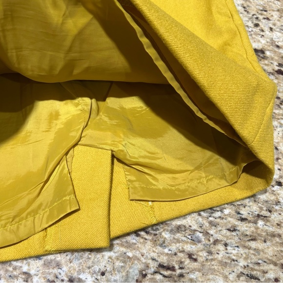 J Crew Lime Green/Yellow Wool No 2 Pencil Skirt 0 - Picture 7 of 10